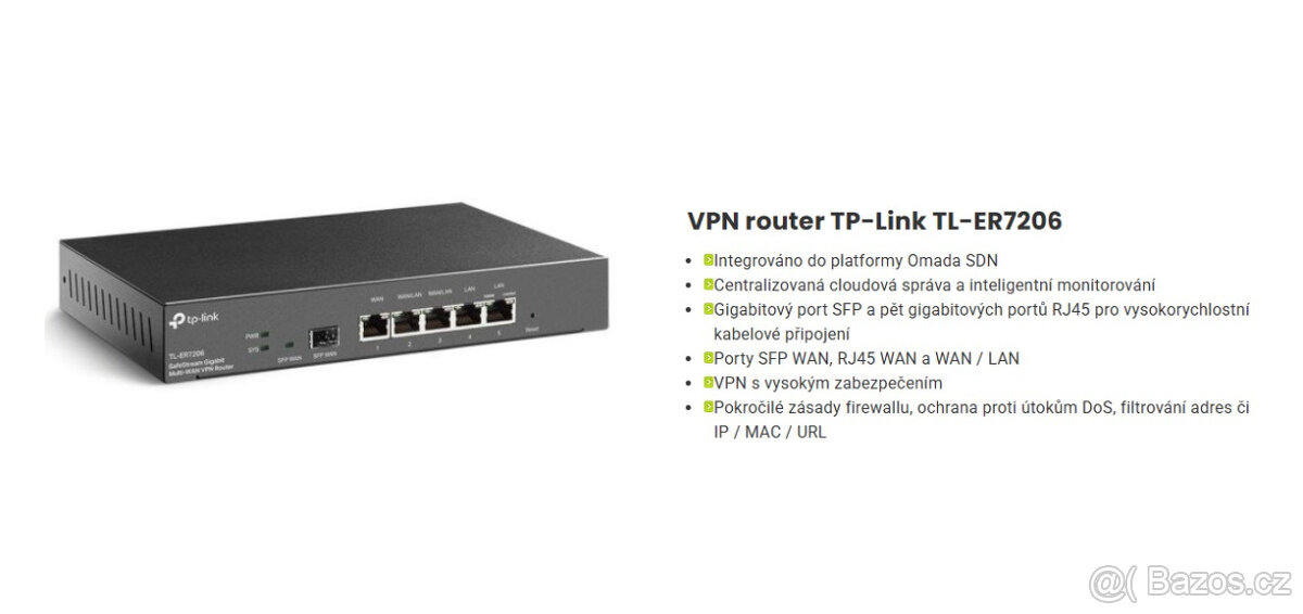 Gigabitový VPN router Omada - TP-Link TL-ER7206