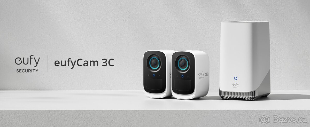 EUFYCAM 3C (2+1) bezdrátový kamerový systém 4K - NOVÉ