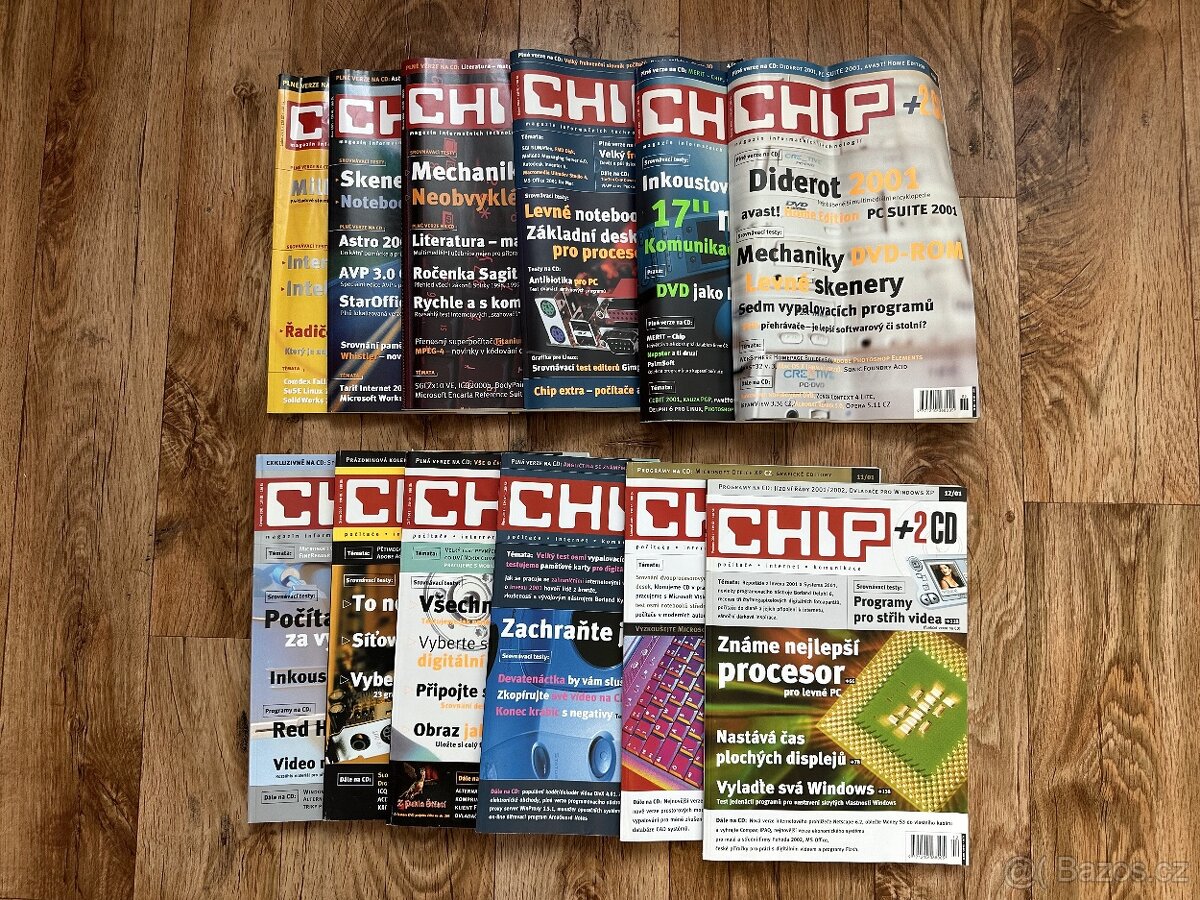 Časopis Chip, kompletní ročník 2001