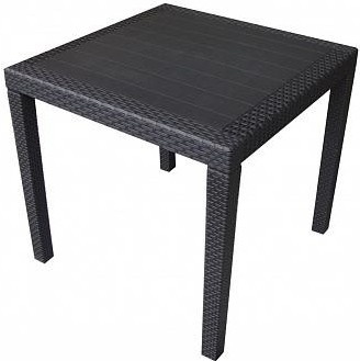 Nový zahradní ratanový stůl KING RATTAN - ANTRACITOVÝ PC1090