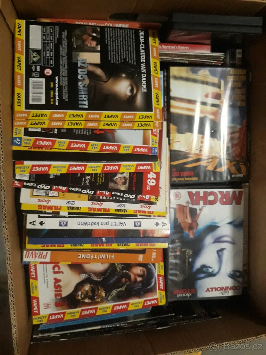 Prodám VELMI LEVNĚ 350 kusů ORIGINÁL DVD