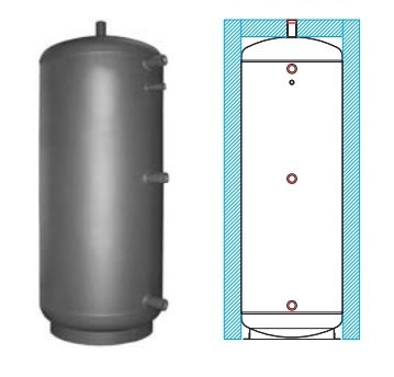 Akumulační nádoba PS900 ES (859l), včetně izolace
