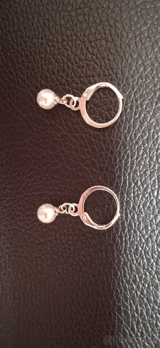 Naušnice 925 s perlička