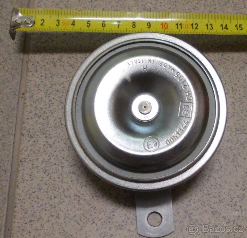 Zánovní univerzální diskový klakson elektrický 12V, troubení