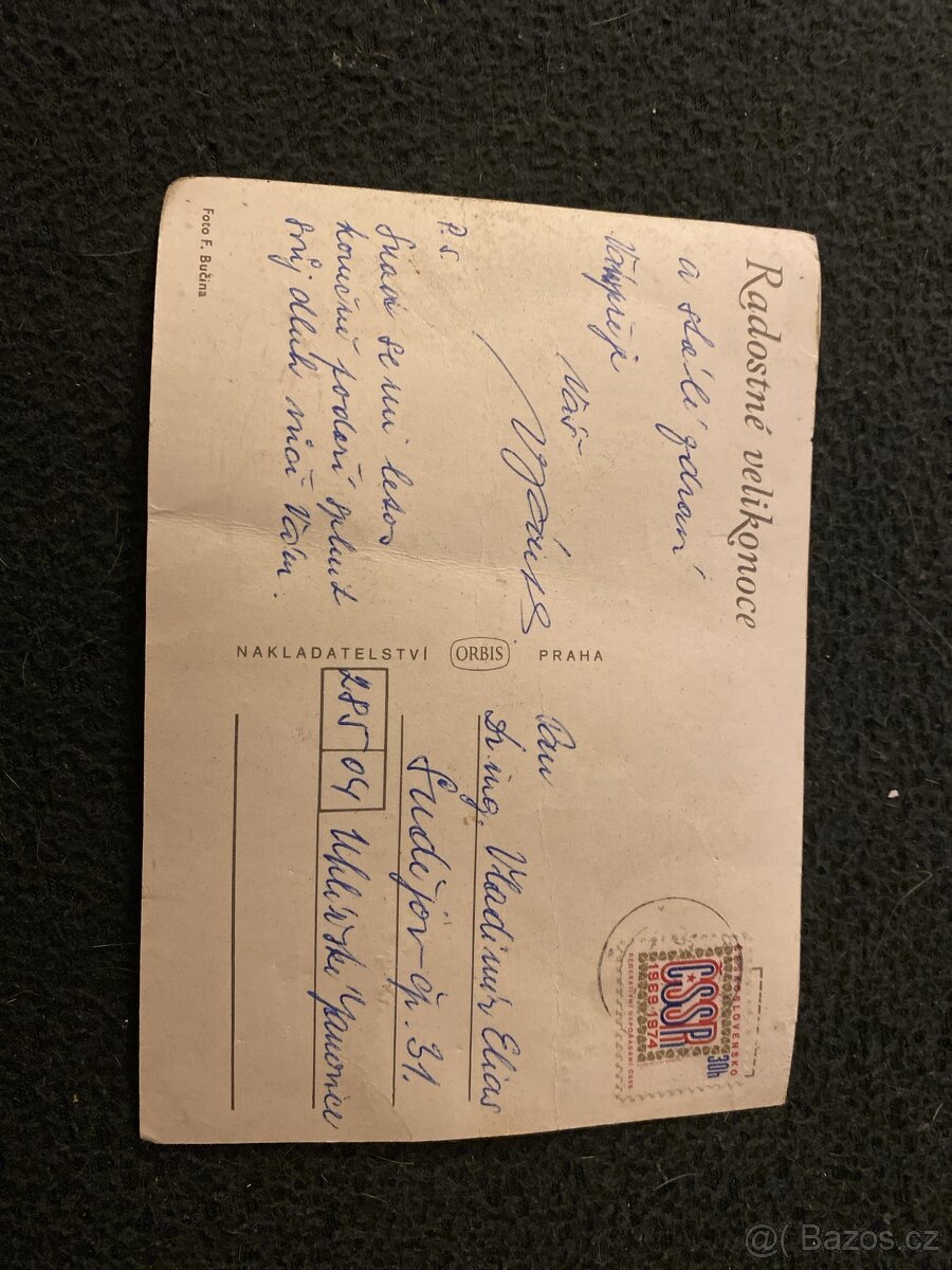 Velmi staré pohlednice se známkami