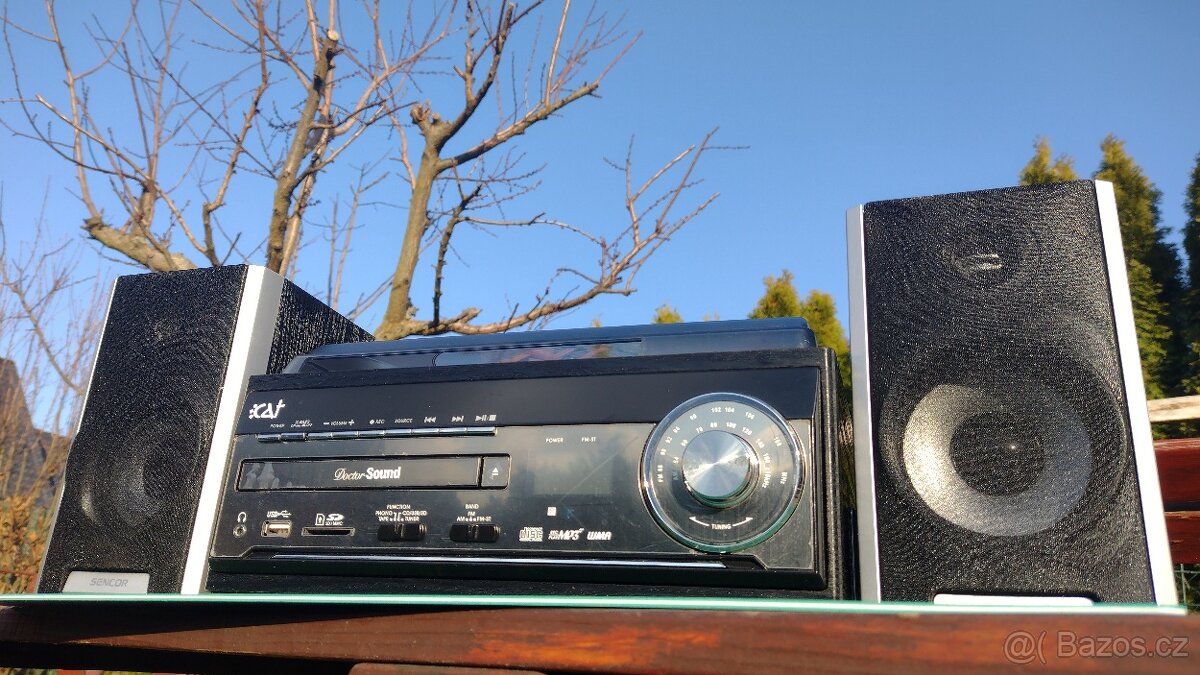 Rez.Hudební kombajn: Rádio-USB/SD/CD-Gramofon-Kazety+2xRepro