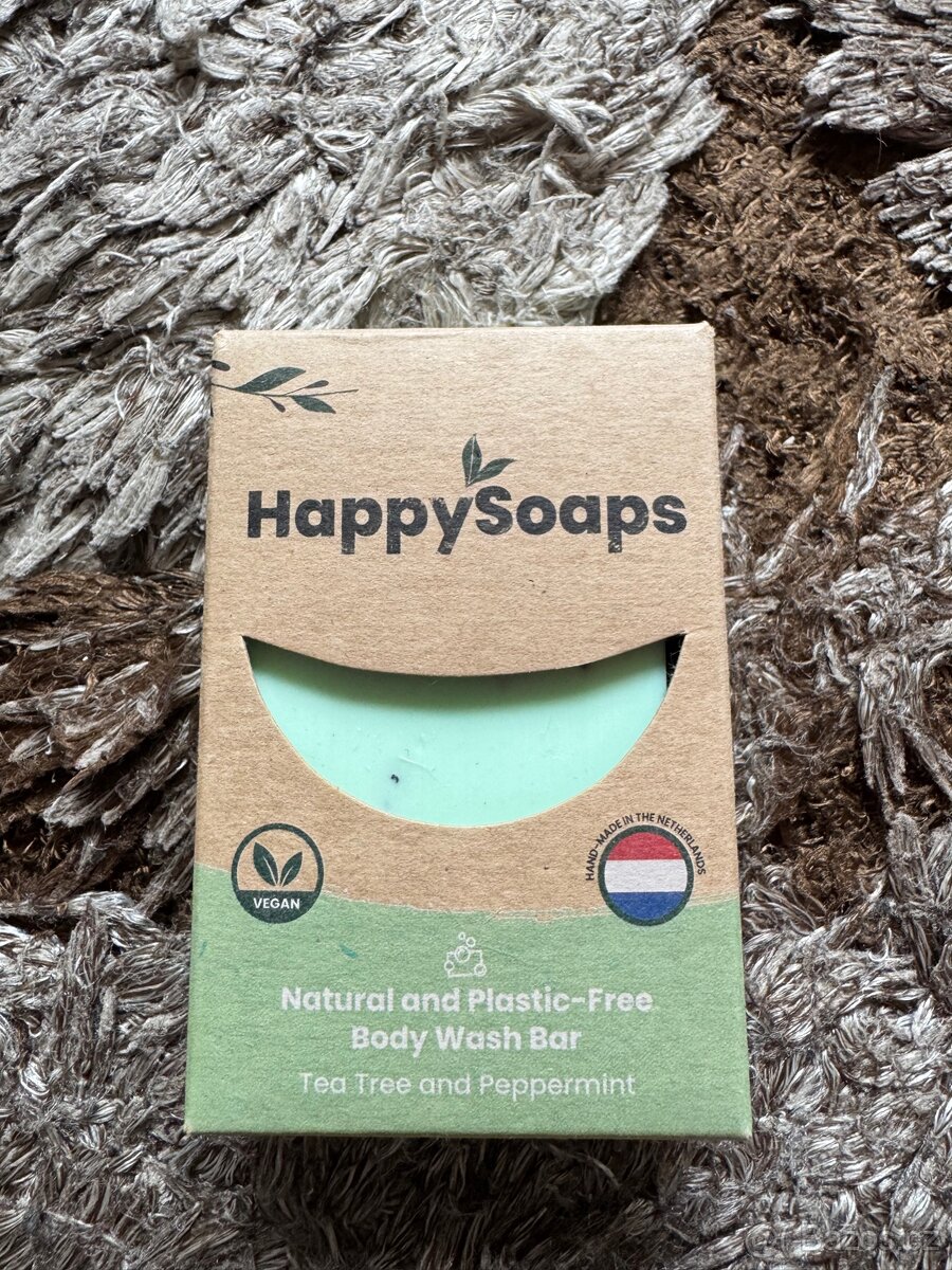 HappySoaps Mýdlo na tělo: Tea tree a peppermint