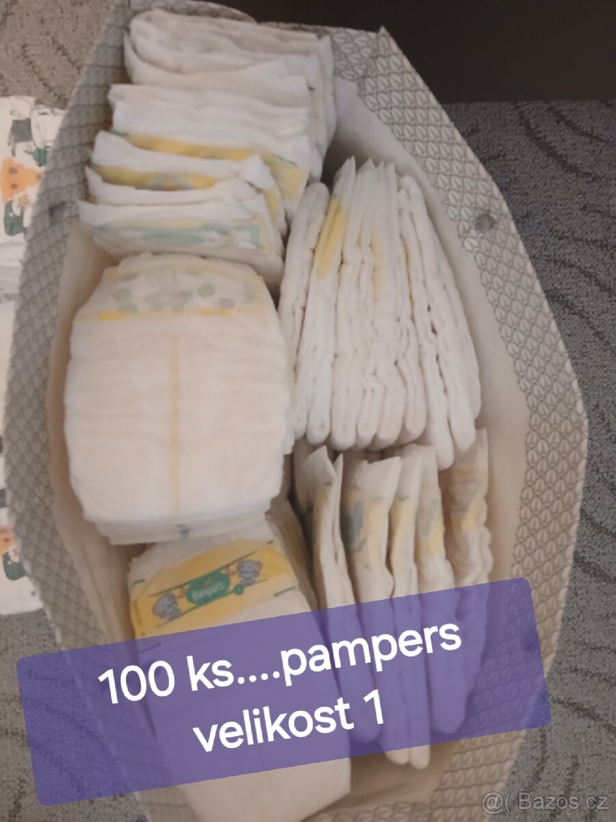 Pleny pampers ,velikost 1,100 ks
