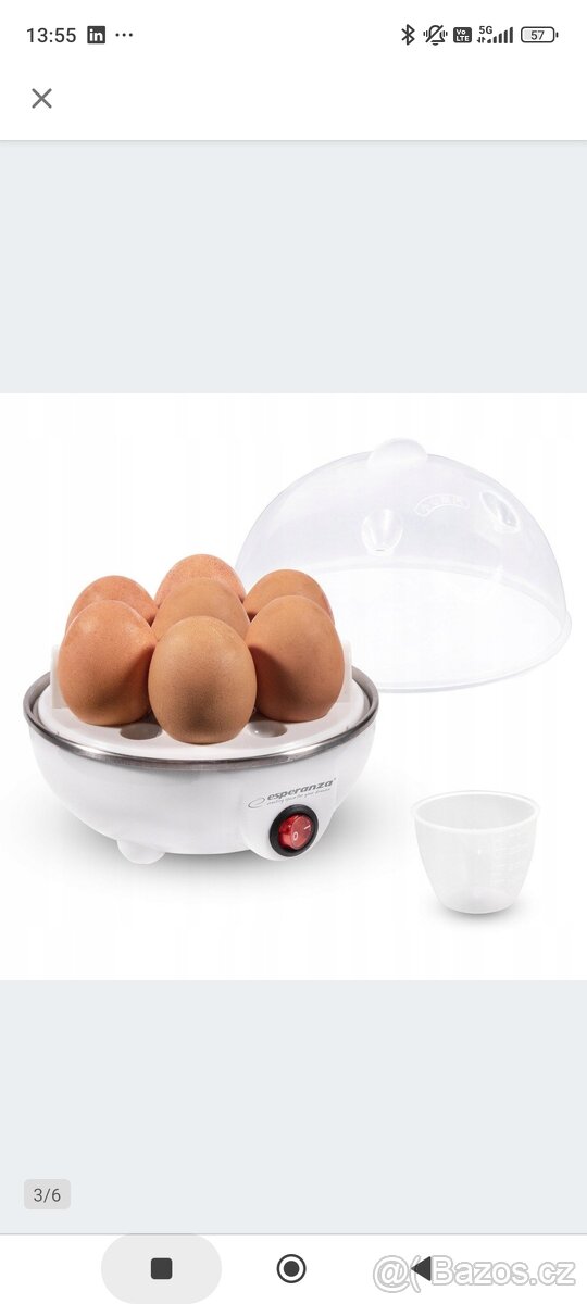 Vařič Vajec elektrické Esperanza EGG MASTER EKE001