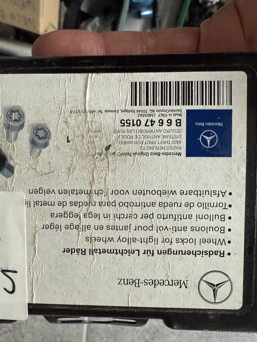 Bezpečnostní šrouby na MB a Alu kola