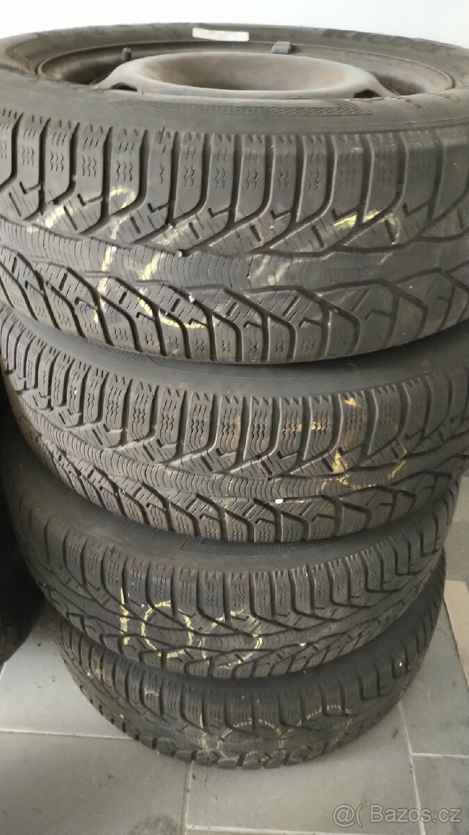 Disky r15 5x100, ET38, pneu 195/65