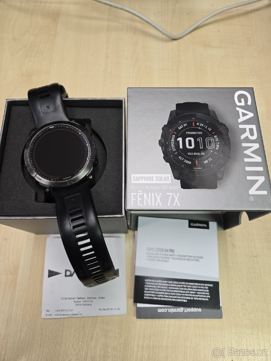 Garmin Fenix 7X Sapphire Solar 51mm Titanium Black