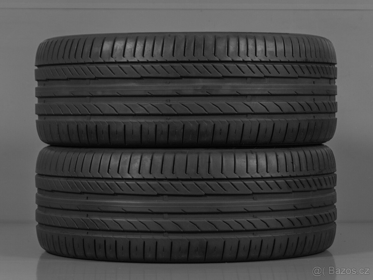 2x použité letní pneumatiky Continental 245/45/19 (1517TK)