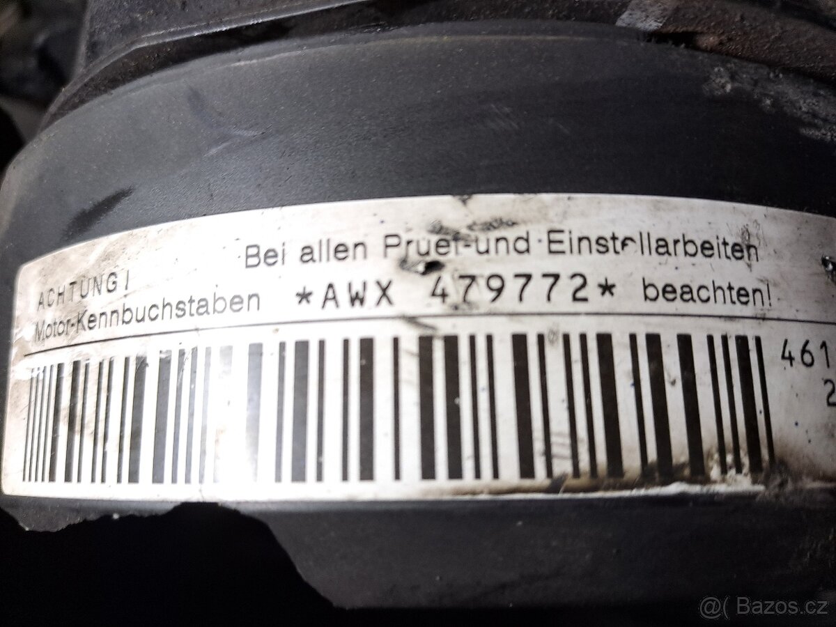 Motor POLOMOTOR DILY MOTORU 1.9 TDI PD 96KW kod AWX awx