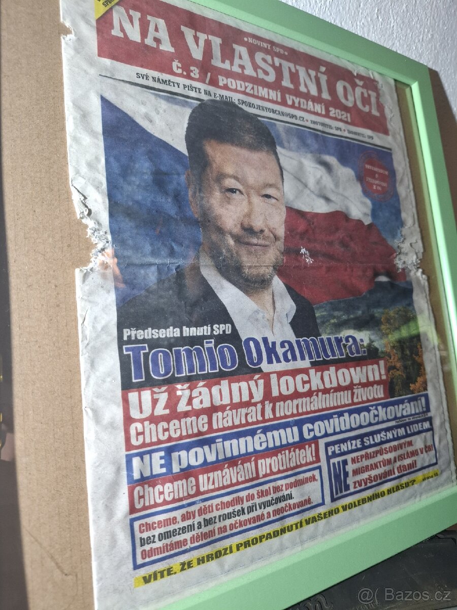 Jediný výtisk okamurových dezo novin