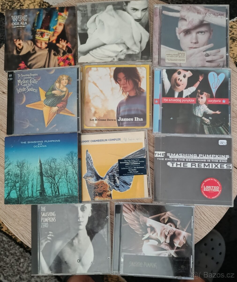Prodám 19x titulů na CD SMASHING PUMPKINS A SPOL.