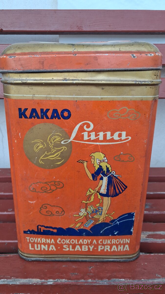 Velká plechovka Kakao/Čokoláda Luna