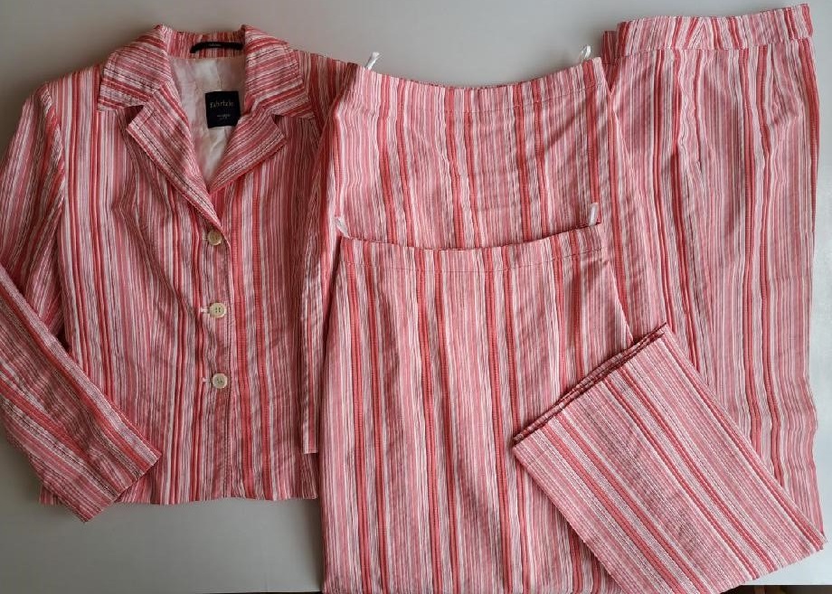 luxusní sukňo-kalhotový kostým, zn. Fabrizio, vel. 36