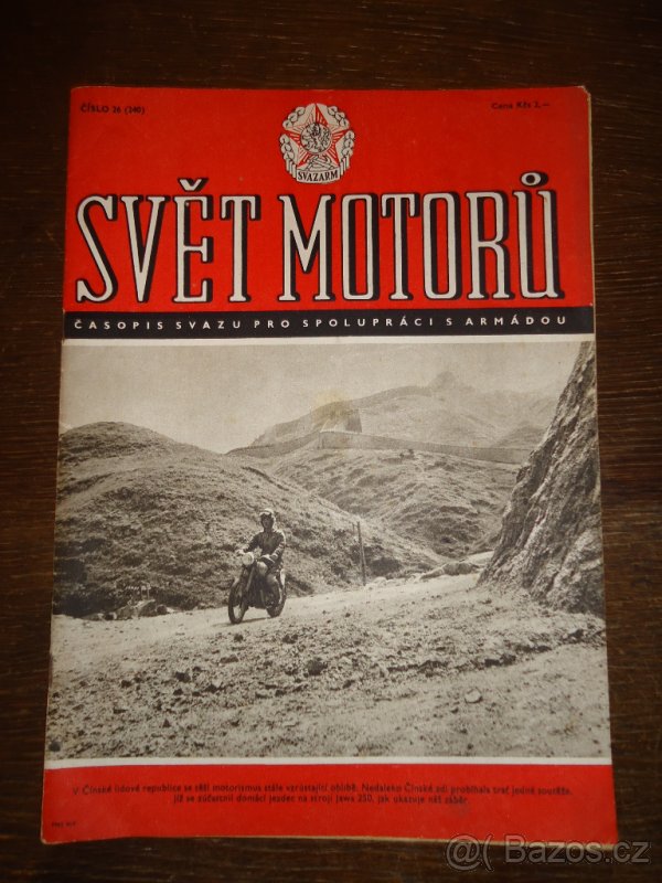 50. léta 245 kusů časopisů Svět motorů.