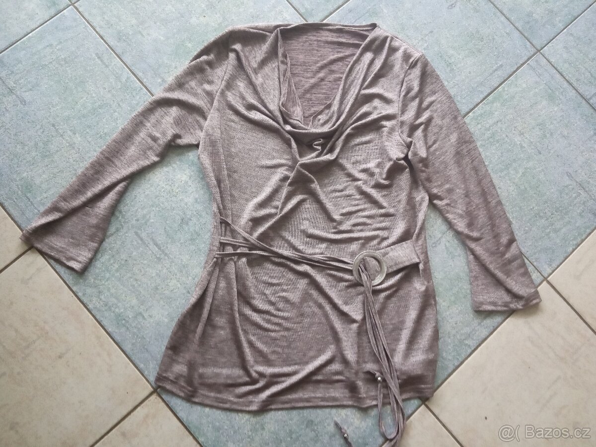 Dámská halenka/triko s 3/4 a dlouhým rukávem-vel. 38, 40, 42