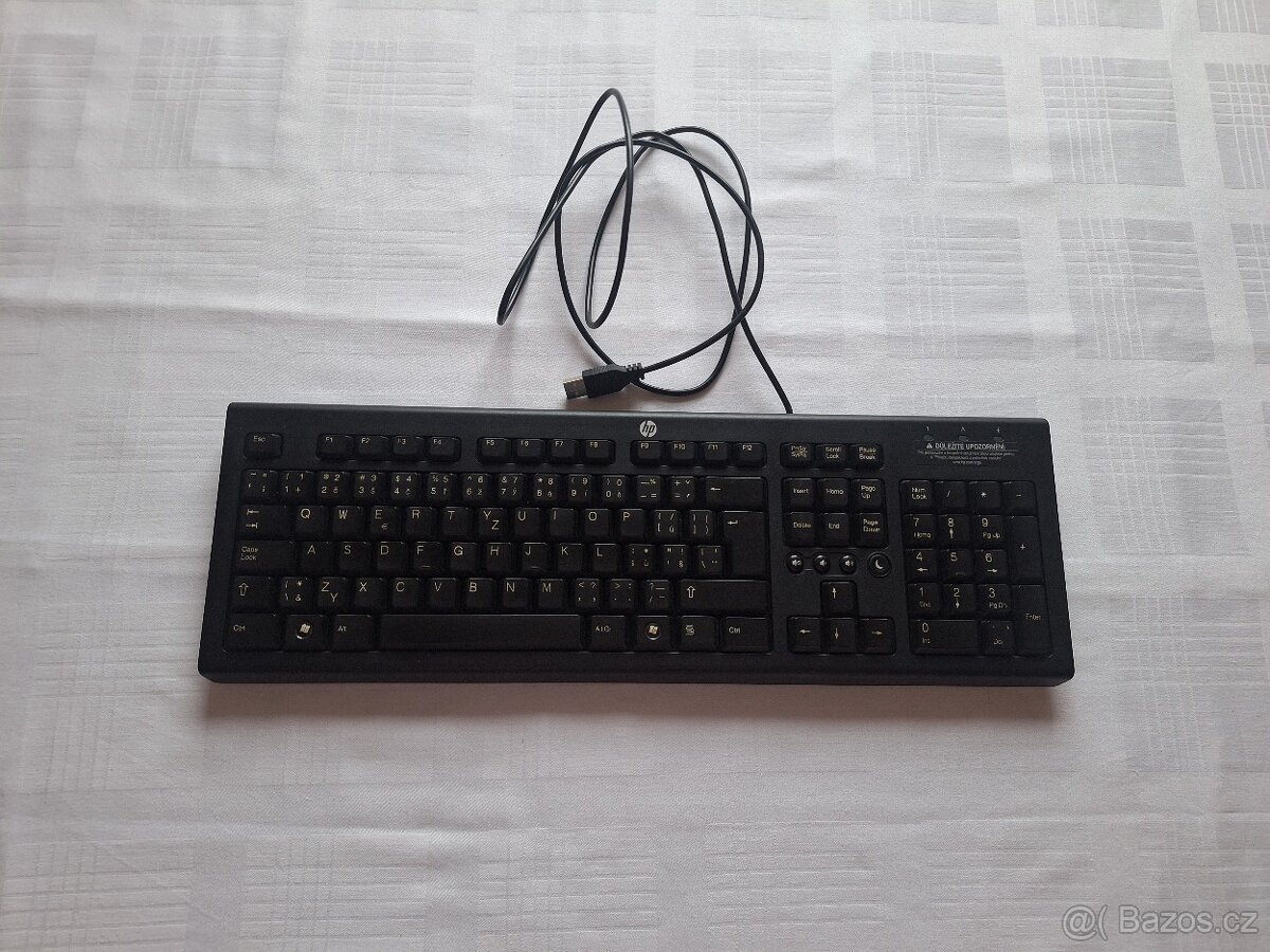 HP USB drátová klávesnice