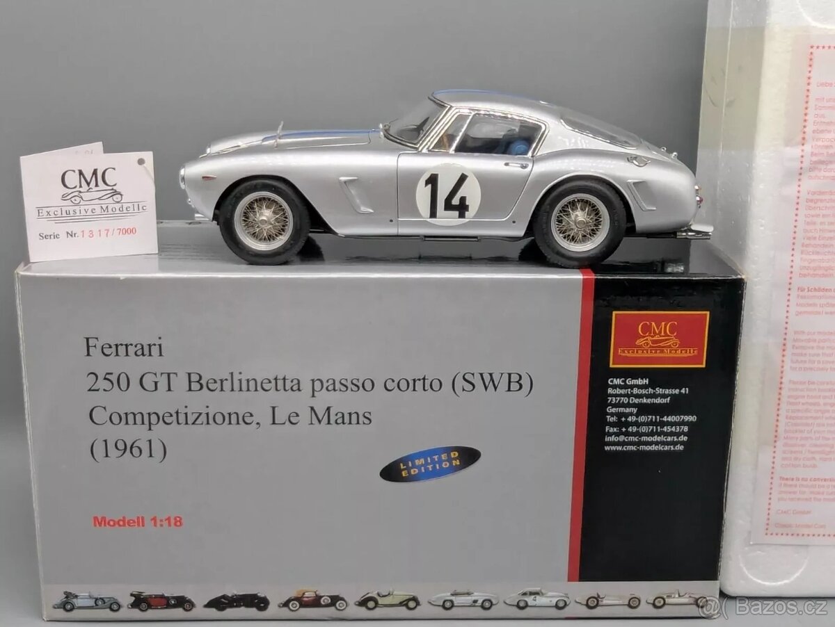 1:18 - Ferrari 250 GT Berlinetta SWB Passo Corto 1961 #14