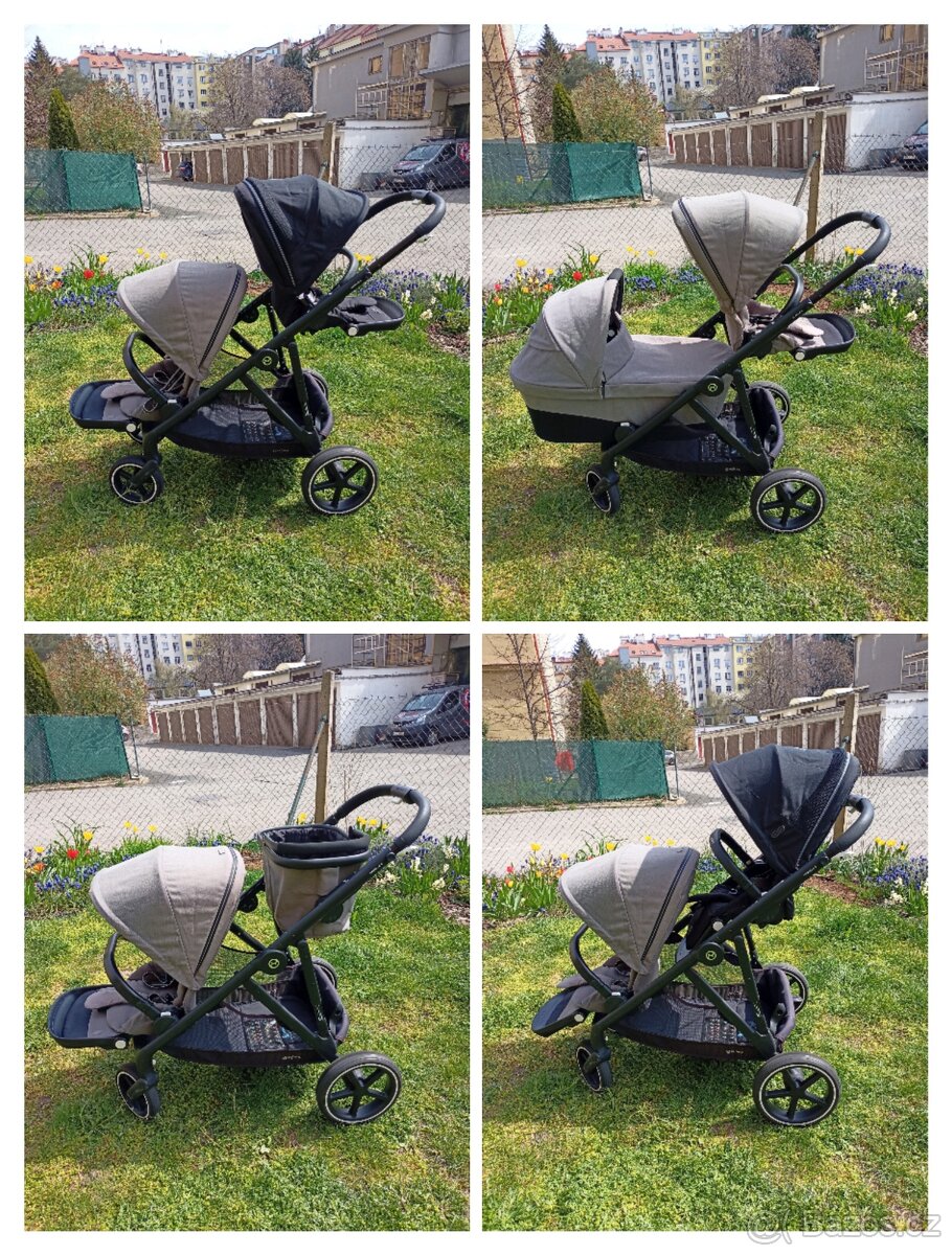 Sourozenecký dvojkočárek Cybex Gazelle S