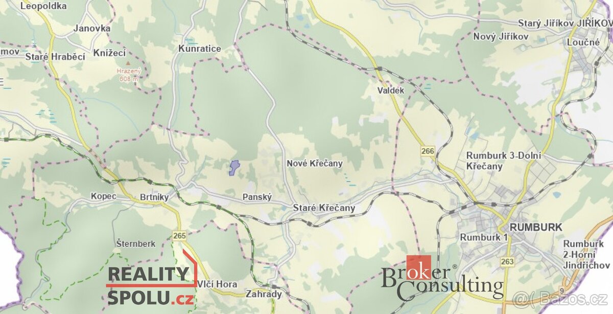 Prodej, pozemky/louka, 42913 m2, Panský 9, 40761 Staré Křeča