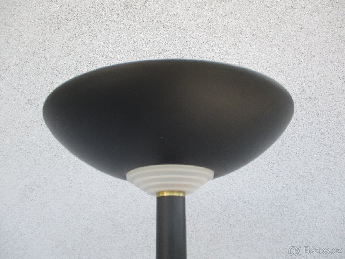 HALOGENOVÁ LAMPA ( PODLAHOVÁ ) -- VÝŠKA 181cm -- ČERNO/ZLATÁ