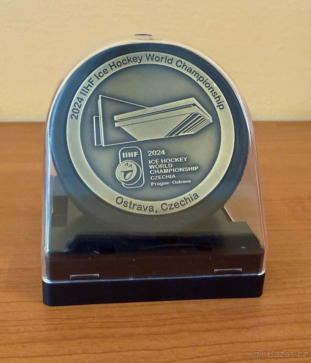 ORIGINÁL PUK MS 2024 IIHF ICE Hockey - Hala OSTRAVA