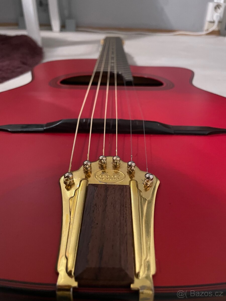 Prodám gypsy jazz kytaru Aria M.M – skvělý stav, téměř nová