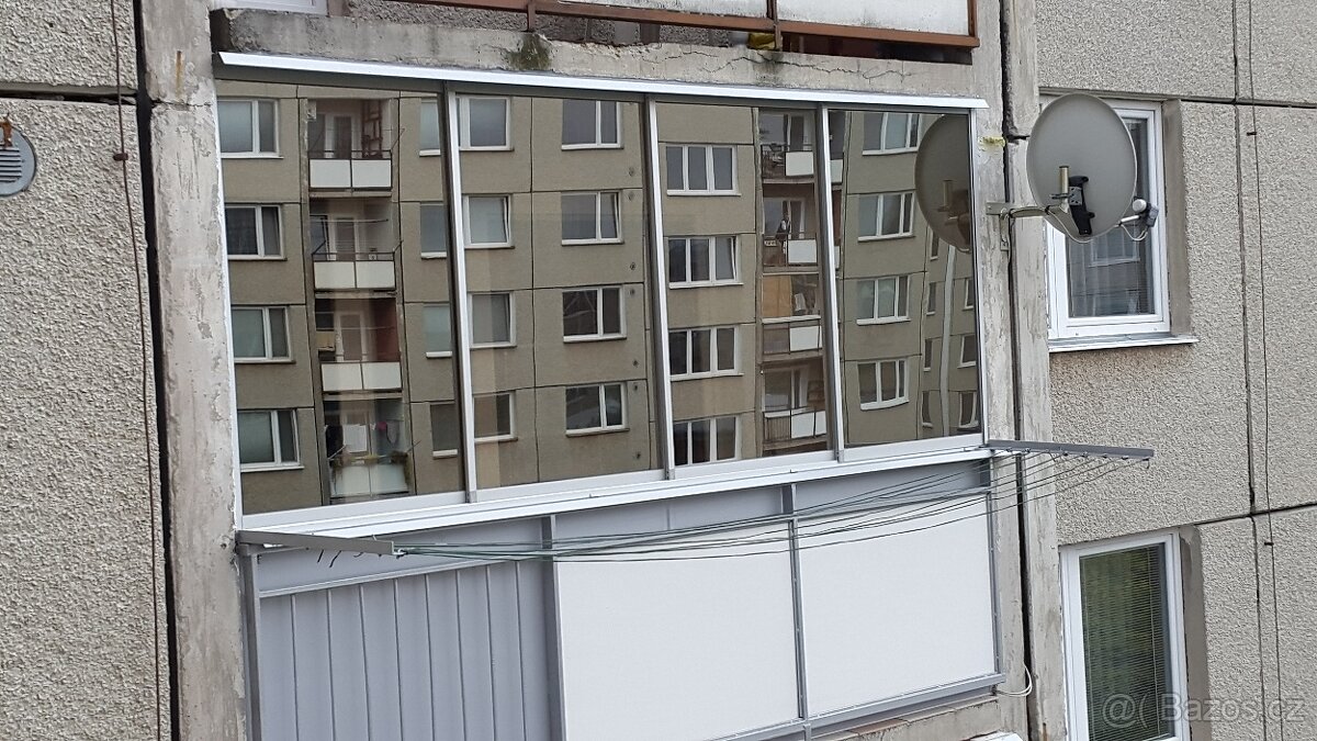 Zasklení lodžie - zatmavená skla