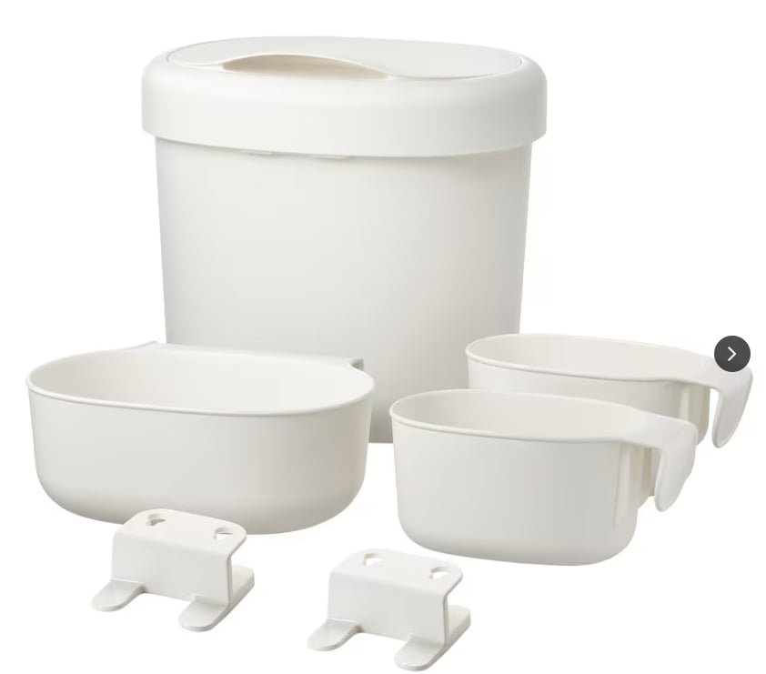 IKEA přebalovací stul + uložne koše