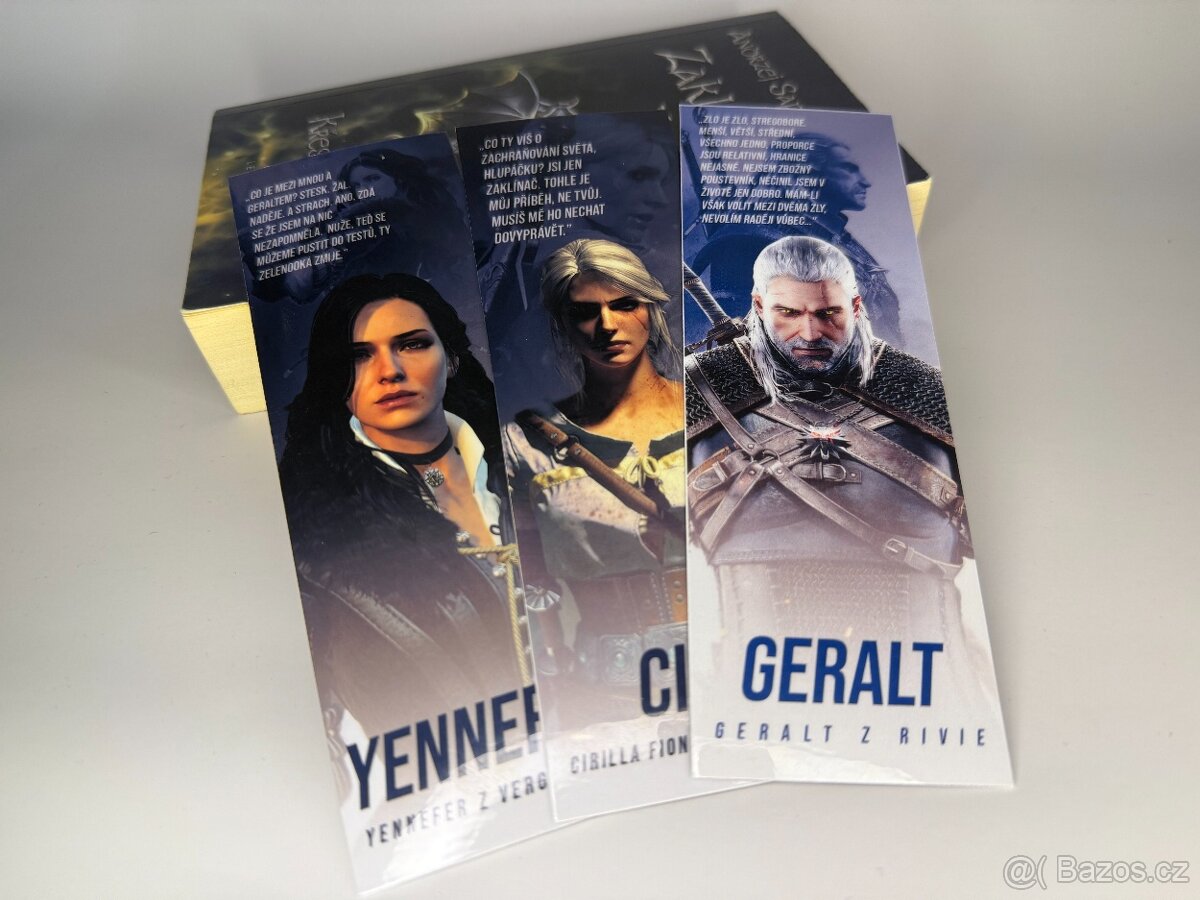 Zaklínač - Witcher - Hlavní postacy -Knižní záložky