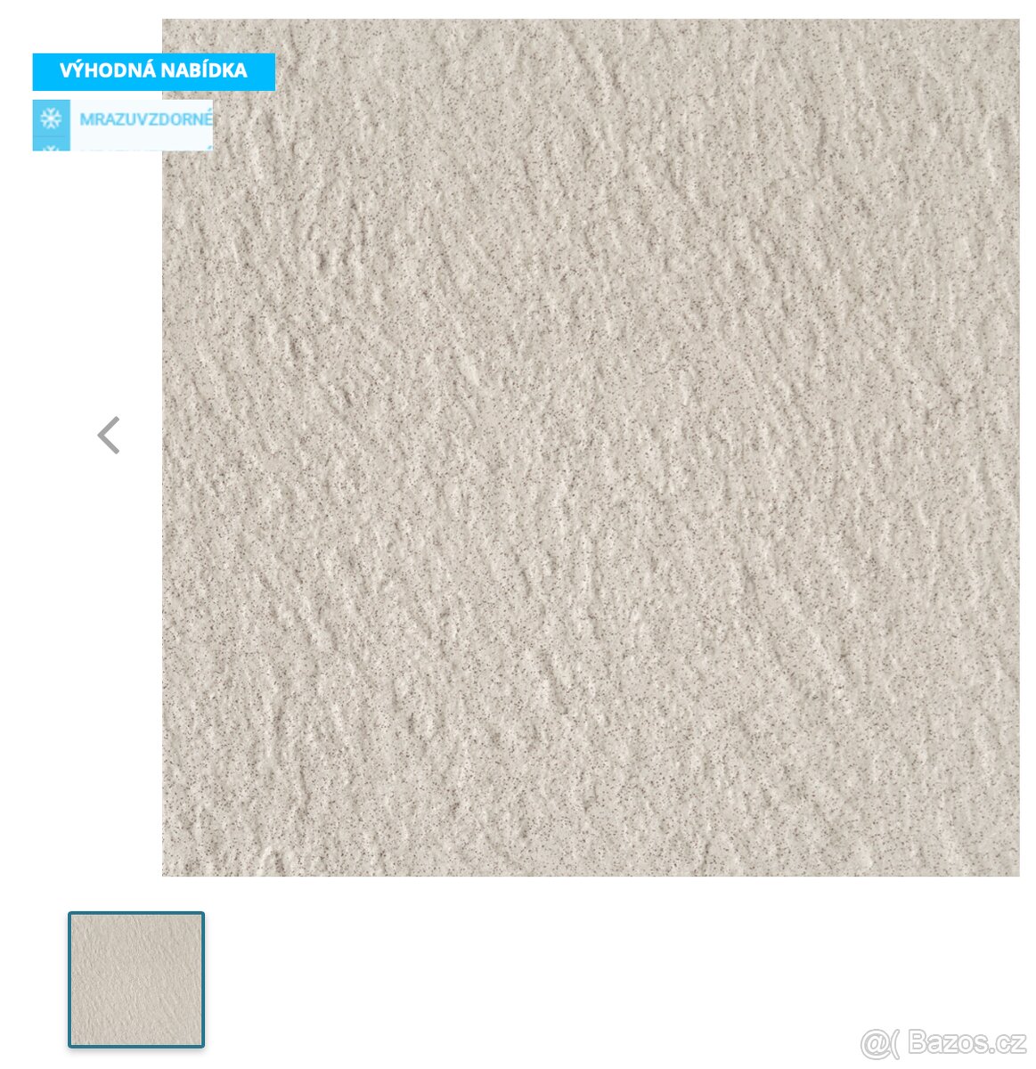 Dlažba Multi Kréta světle šedá 30x30 cm reliéfní TR735506.1