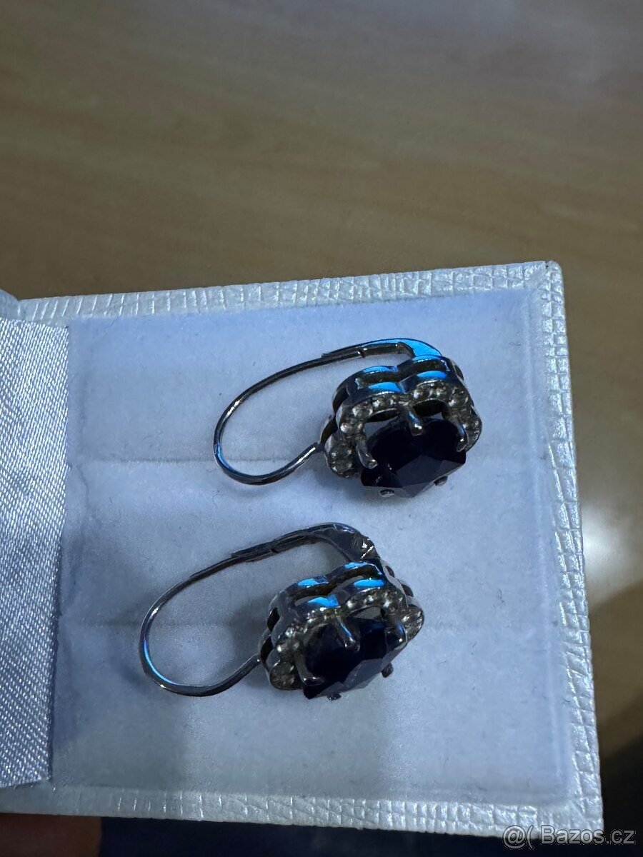 Zlaté briliantové náušnice 18K