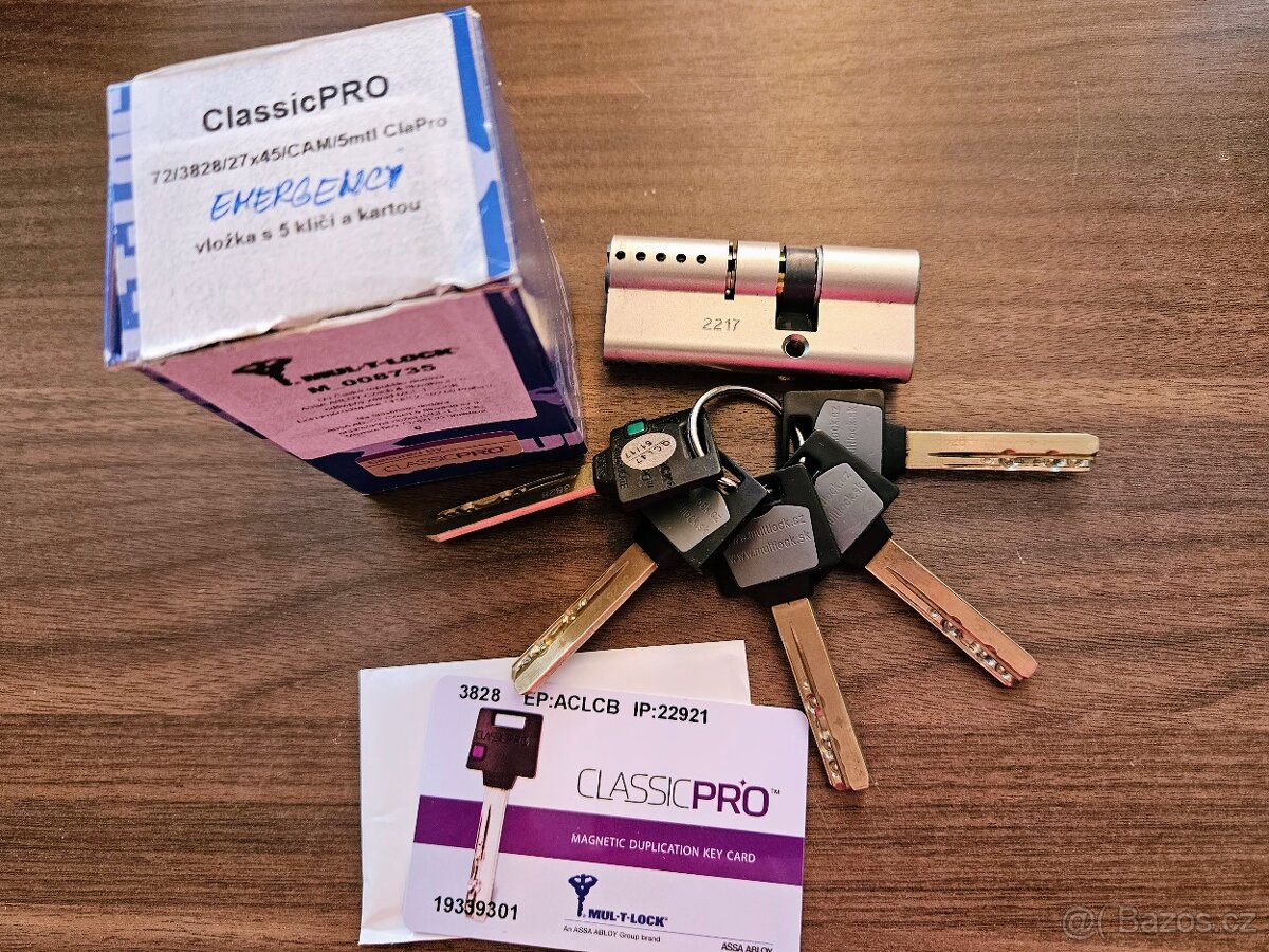 Zámková vložka Mul-T-Lock Classic PRO 27-45mm