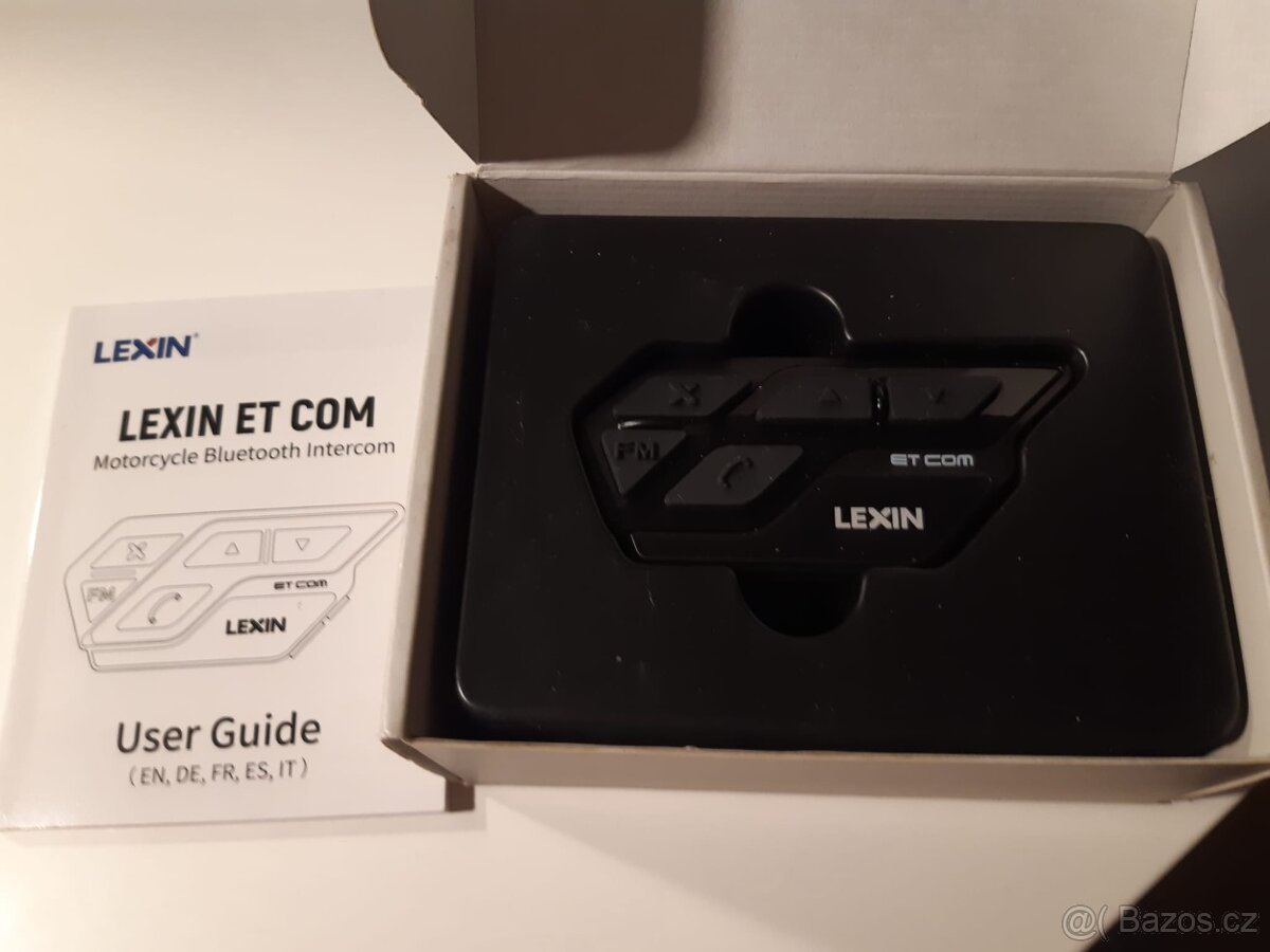Bluetooth interkom do helmy. LEXIN ET-COM.