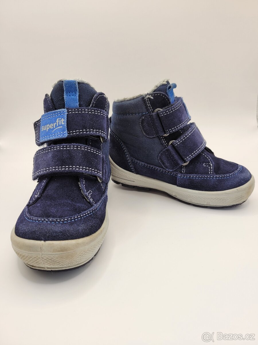 Dětské zimní kožené boty Superfit Groovy - velikost 23