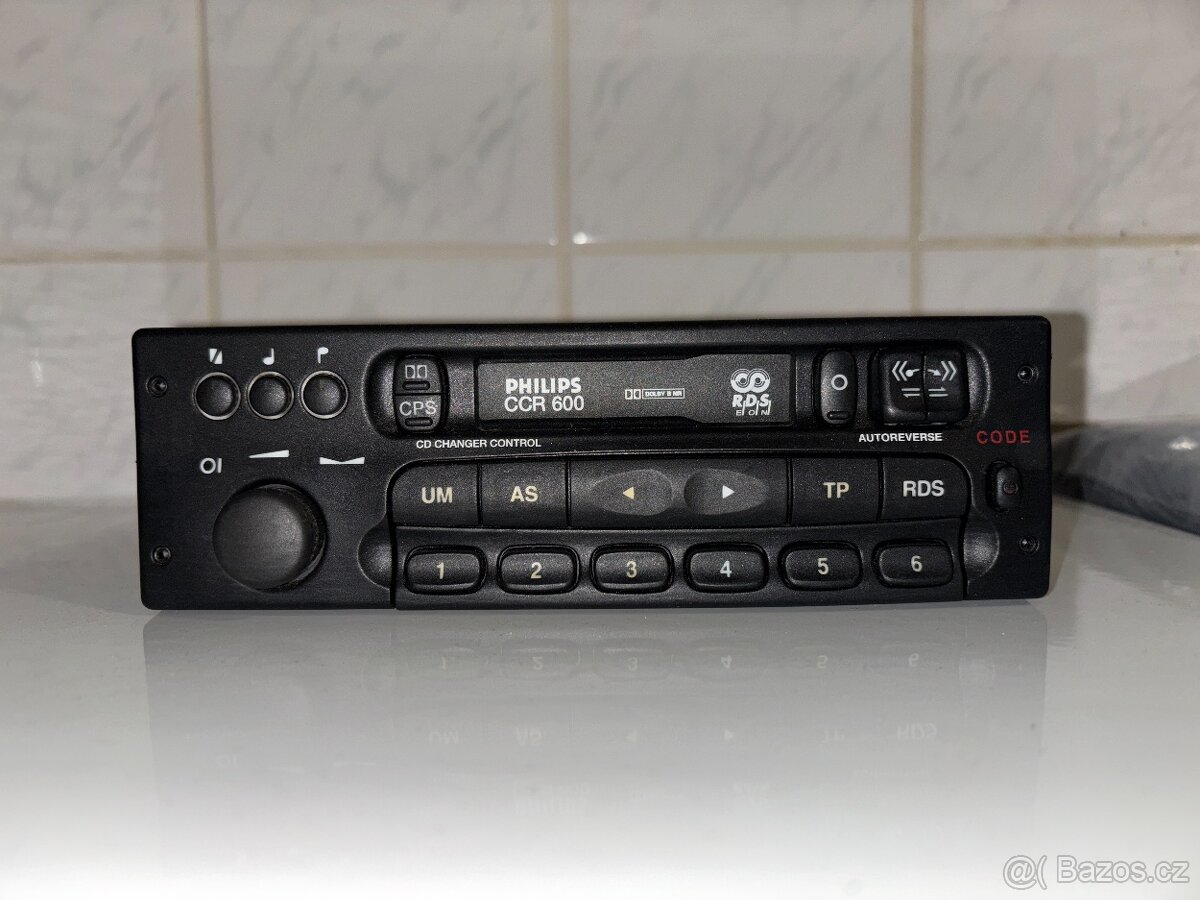 Opel Vectra B Originální rádio Philips CCR600 s kódem