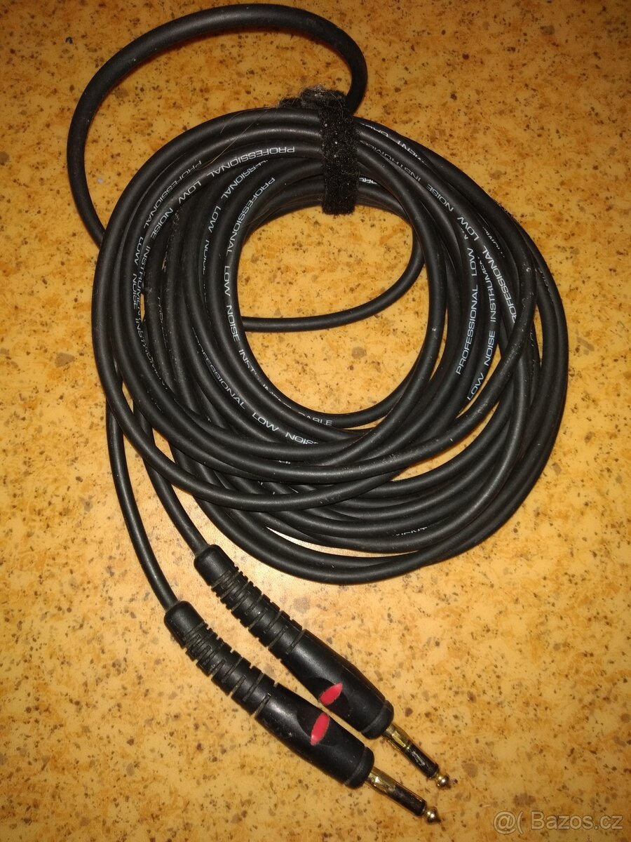 Kabel Jack 6,5mm vidlice, délak 9m.MONO