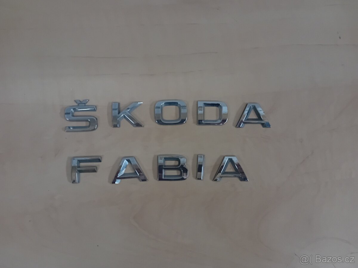 Originál nápis Škoda