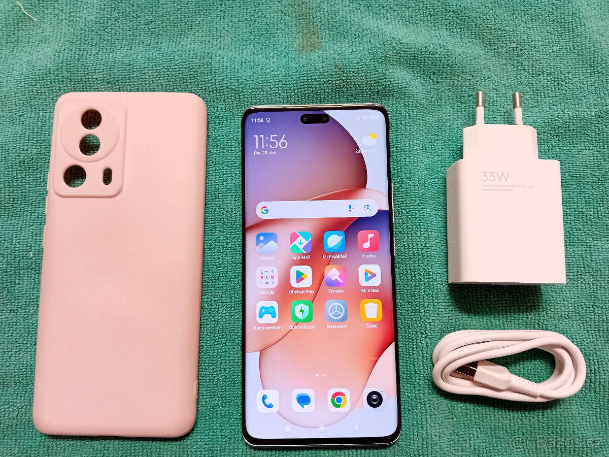 Xiaomi 13 Lite - 5G, RAM 8GB/256GB, růžová barva, TOP STAV