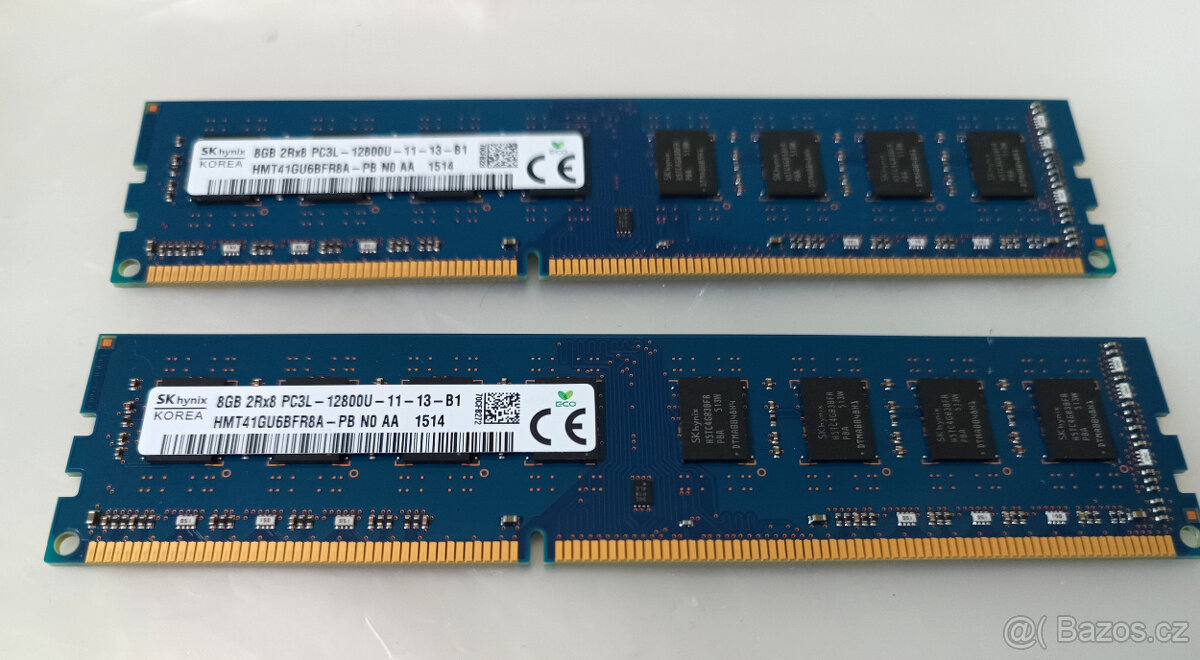 16GB kit DDR3 DIMM 2x8GB 2Rx8 PC3L-12800U
