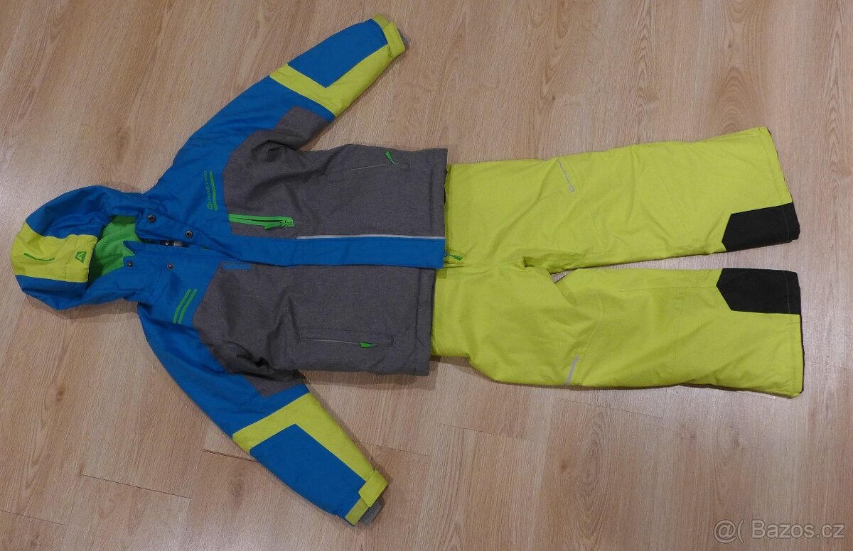 Lyžařská bunda a kalhoty pro děti ALPINE PRO vel. 128/134