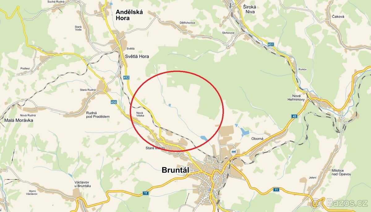 Pozemky p.č. 1942 atd. v k.ú. Staré Město u Bruntálu,