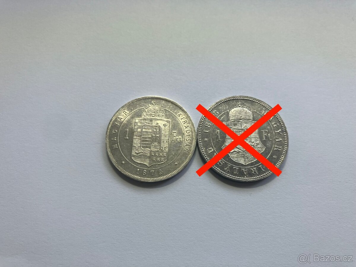 Rakúsko Uhorsko 1 zlatníky forint florint - strieborné mince