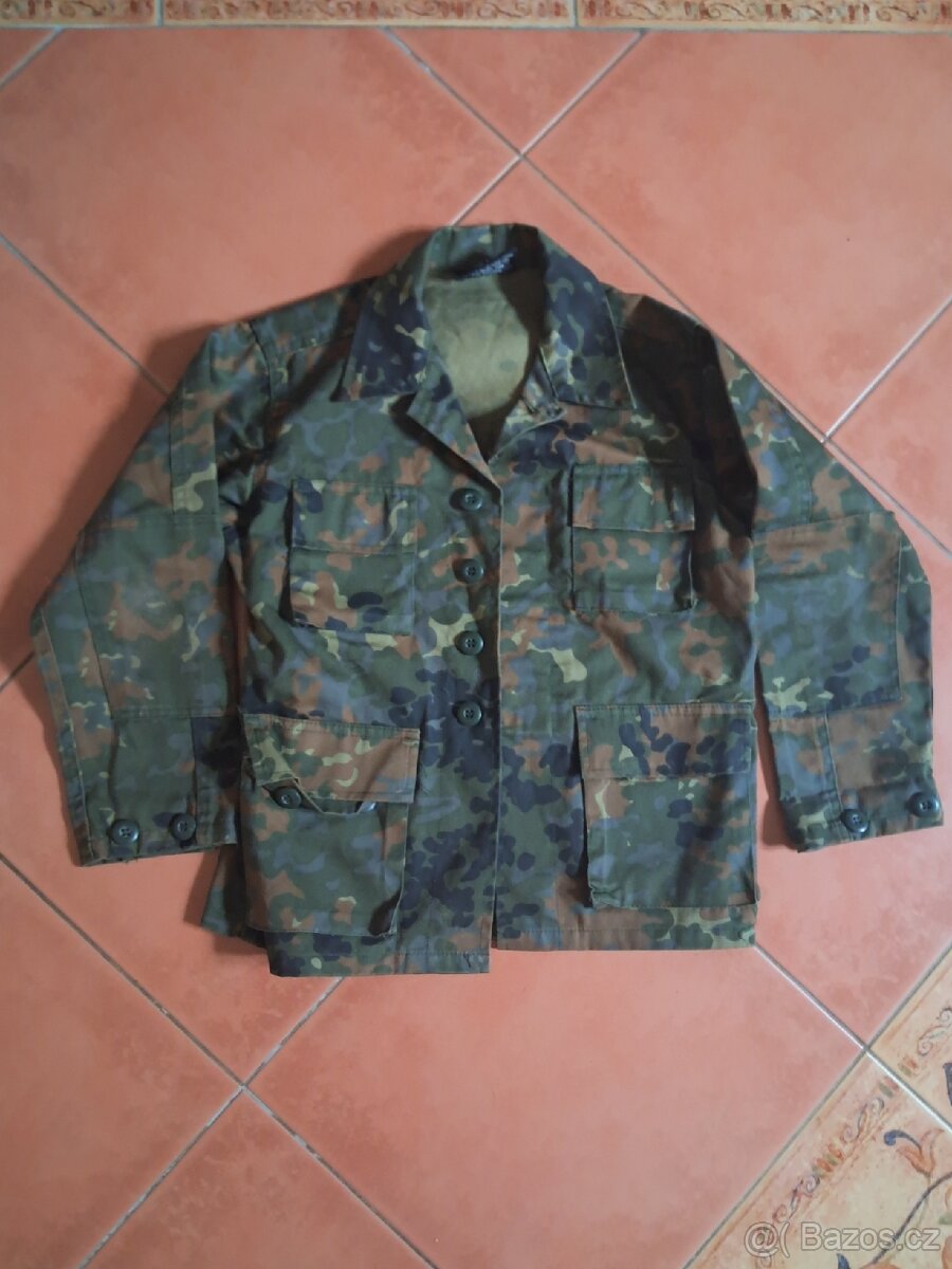 Dětská maskáčová bundokošile Mil-tec