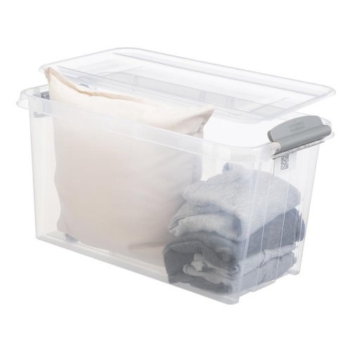 Box průhledný 70lt na kolečkách