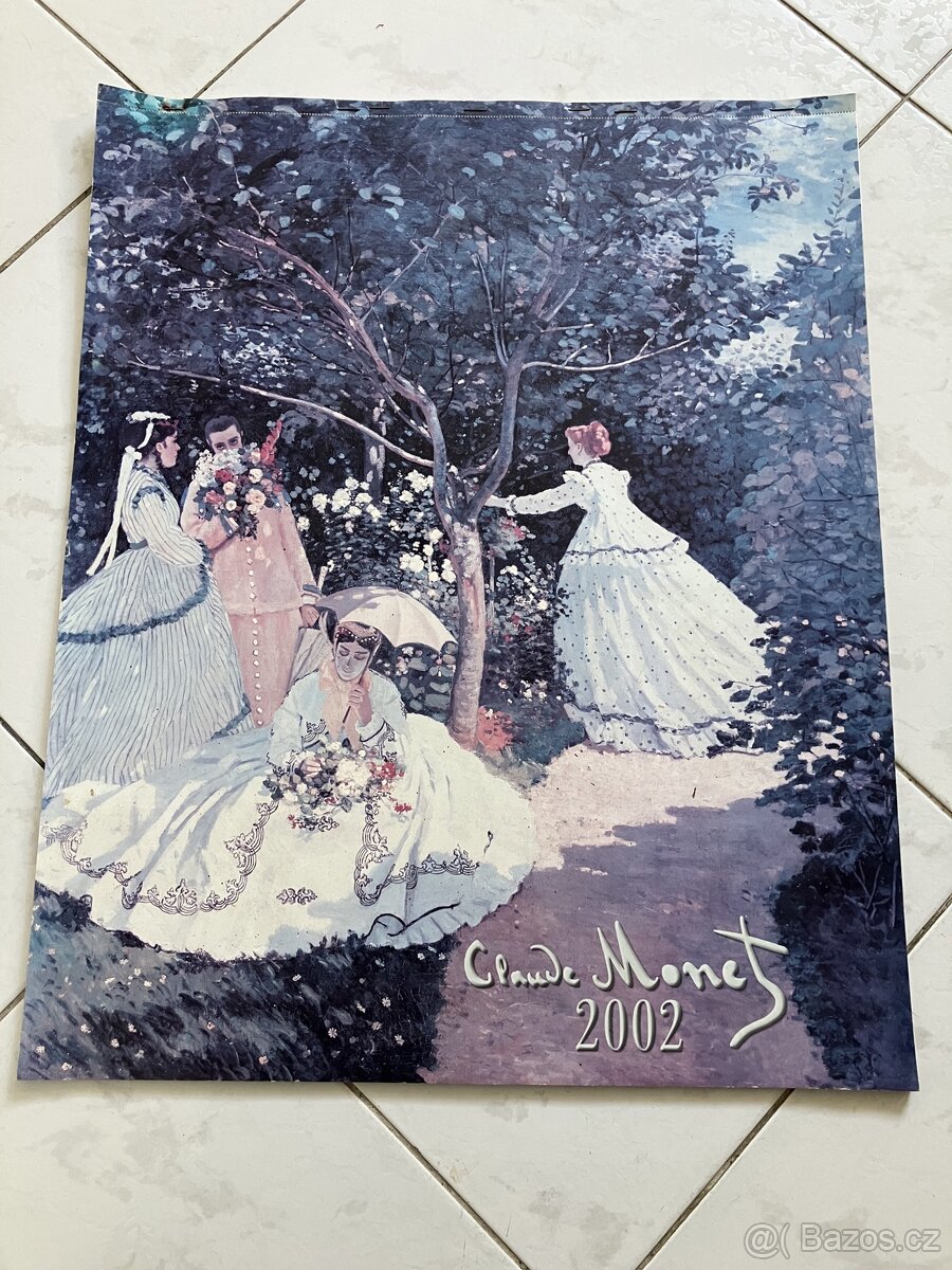 Starý kalendář Claude Monet